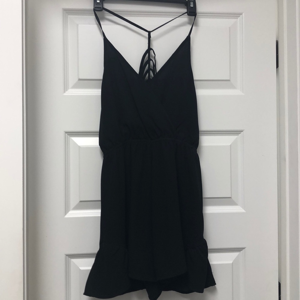 Romper black rayon / acrylic Medium